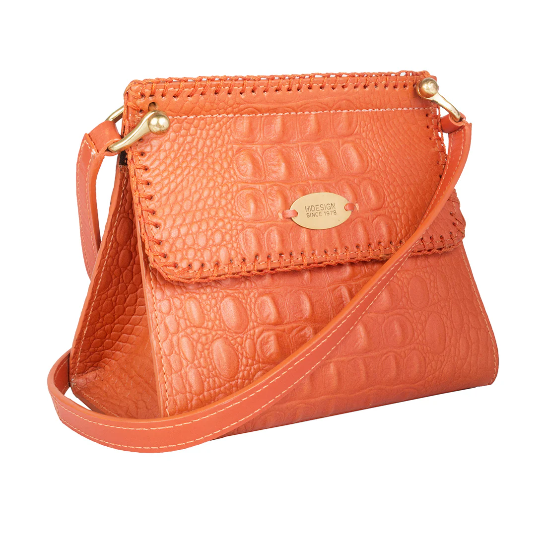 Zoey Orange Leather Mini Bag - Image 2